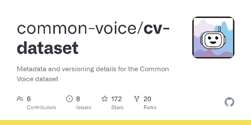 GitHub - common-voice/cv-dataset: Metadata and versioning details for the Common Voice dataset