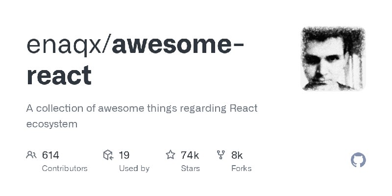 GitHub - enaqx/awesome-react: A collection of awesome things regarding React ecosystem