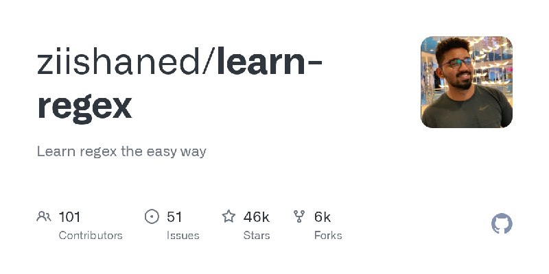 GitHub - ziishaned/learn-regex: Learn regex the easy way