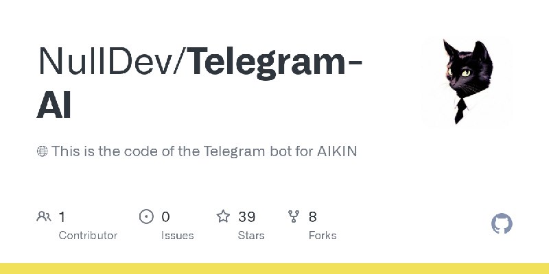 GitHub - NullDev/Telegram-AI: :globe_with_meridians: This is the code of the Telegram bot for AIKIN