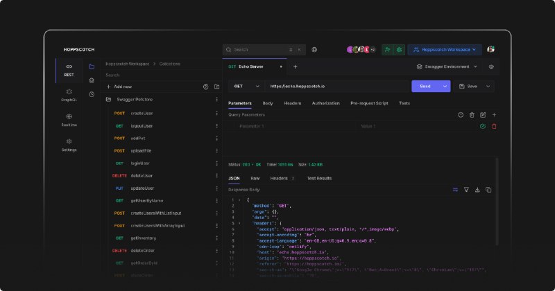 GitHub - hoppscotch/hoppscotch: Open-Source API Development Ecosystem • https://hoppscotch.io • Offline, On-Prem & Cloud • Web…