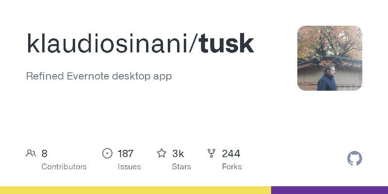 GitHub - klaudiosinani/tusk: Refined Evernote desktop app