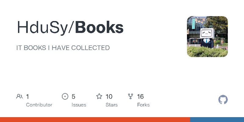 GitHub - HduSy/Books: IT BOOKS I HAVE COLLECTED