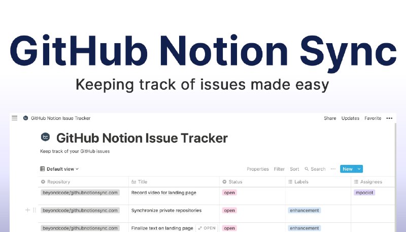 GitHub Notion Sync