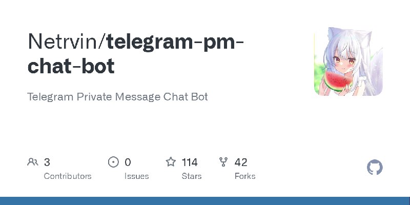 GitHub - Netrvin/telegram-pm-chat-bot: Telegram Private Message Chat Bot