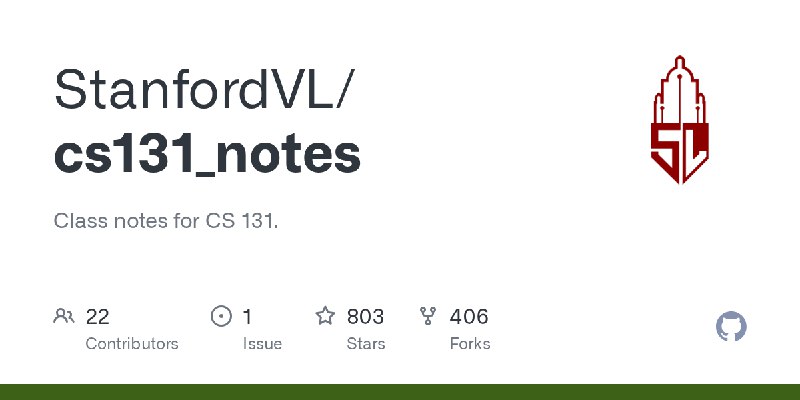 GitHub - StanfordVL/cs131_notes: Class notes for CS 131.