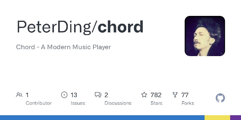 GitHub - PeterDing/chord: Chord - A Modern Music Player