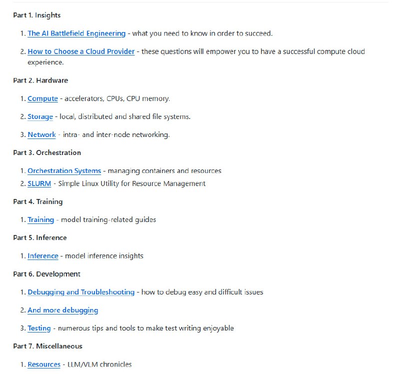 Machine Learning Engineering Open Book（机器学习工程开放书）Stas Bekman创建并维护的一份开源技术指南