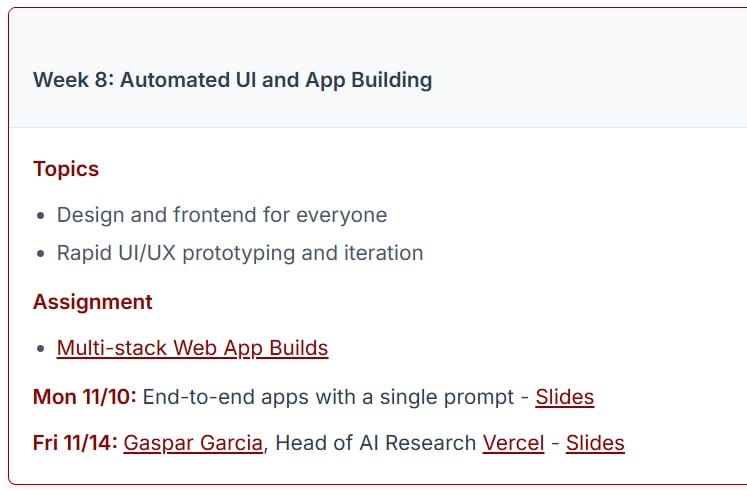 斯坦福新开设的一门教你如何利用LLM提高开发者的生产力的课程