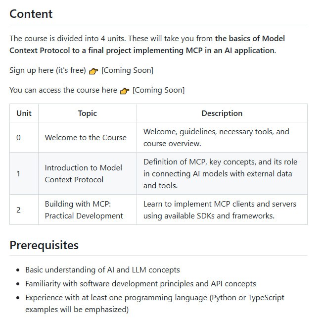 The Model Context Protocol (MCP) Course