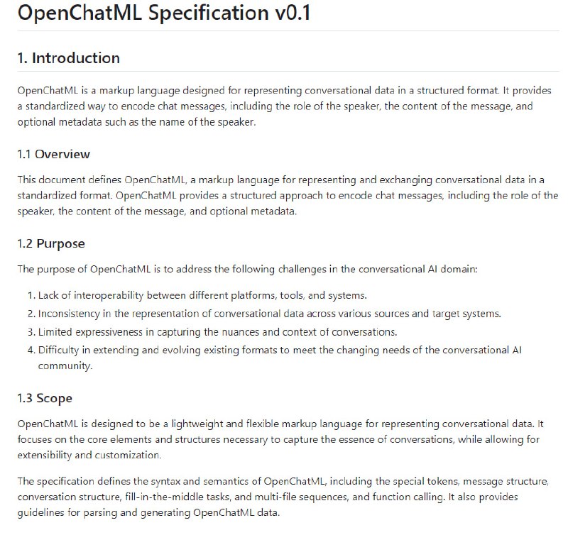 OpenChatML Specification