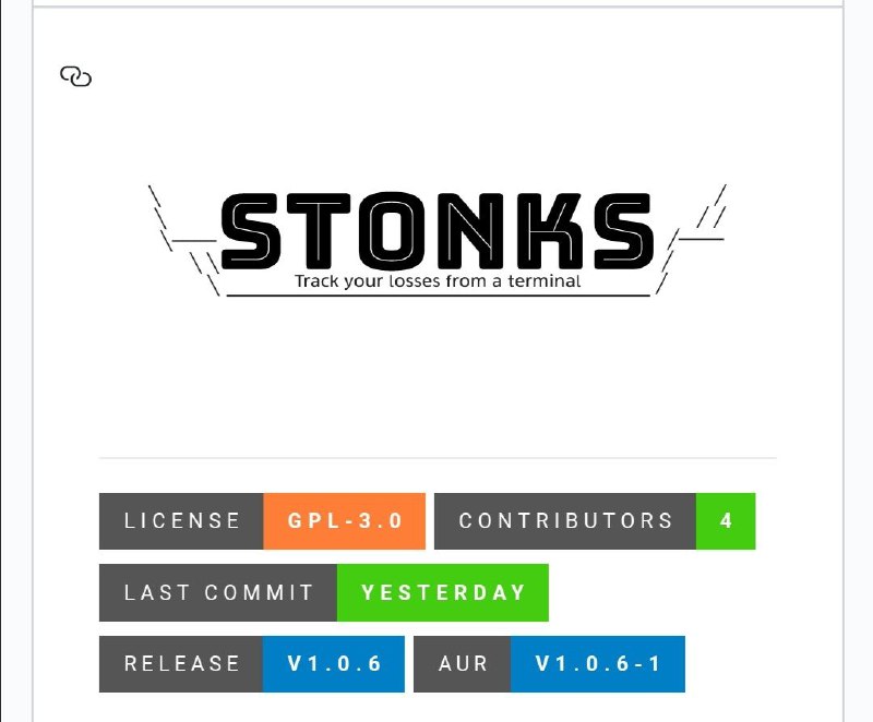 Stonks 一个可以在命令行下查看股票行情的小 #工具 ，可绘制图像