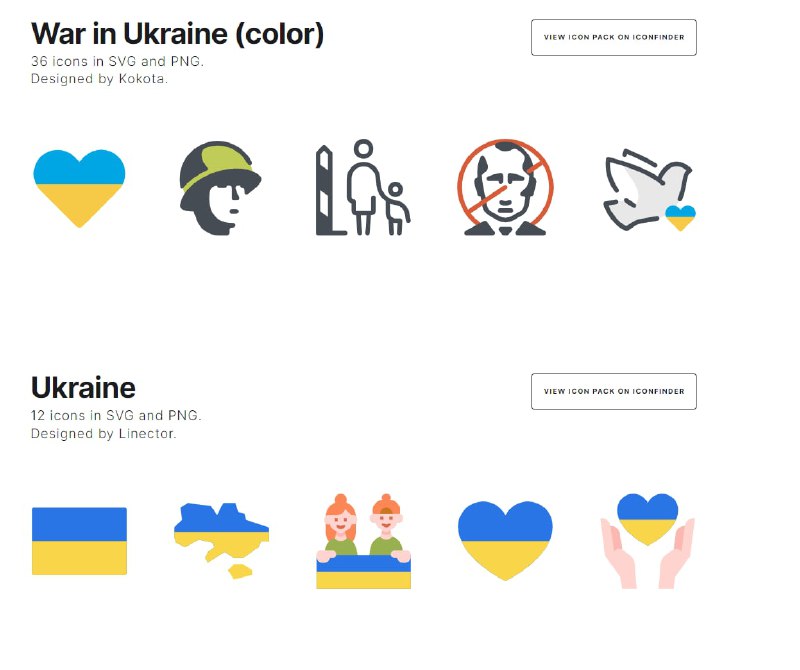 IconFinder 免费乌克兰有关的 #图标 IconFinder 是国外付费的图标下载网站，为了反对战争支持和平将与乌克兰、反战有关的图标供免费下载，数量约 180 个IconFinder 免费乌克兰有关的 #图标 IconFinder 是国外付费的图标下载网站，为了反对战争支持和平将与乌克兰、反战有关的图标供免费下载，数量约 180 个