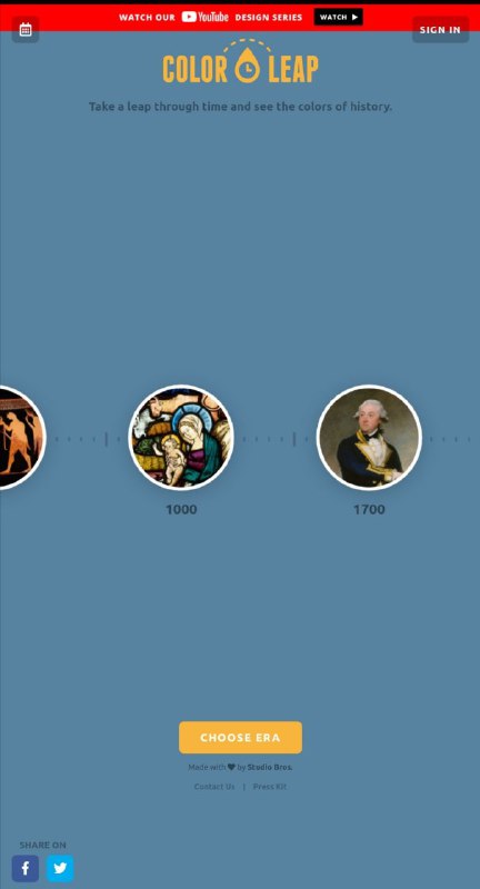 colorleap一个复古 #配色 网站