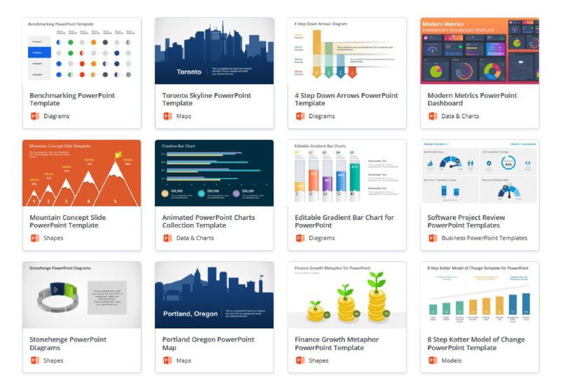 Slide Model，一个商务风格的 #PPT 模版 网站