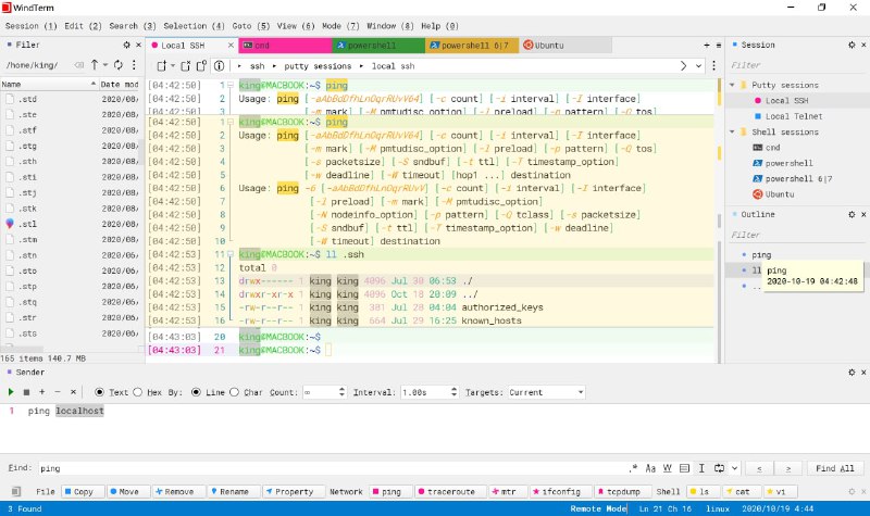 SSH/Telnet/Serial/Shell/Sftp 客户端