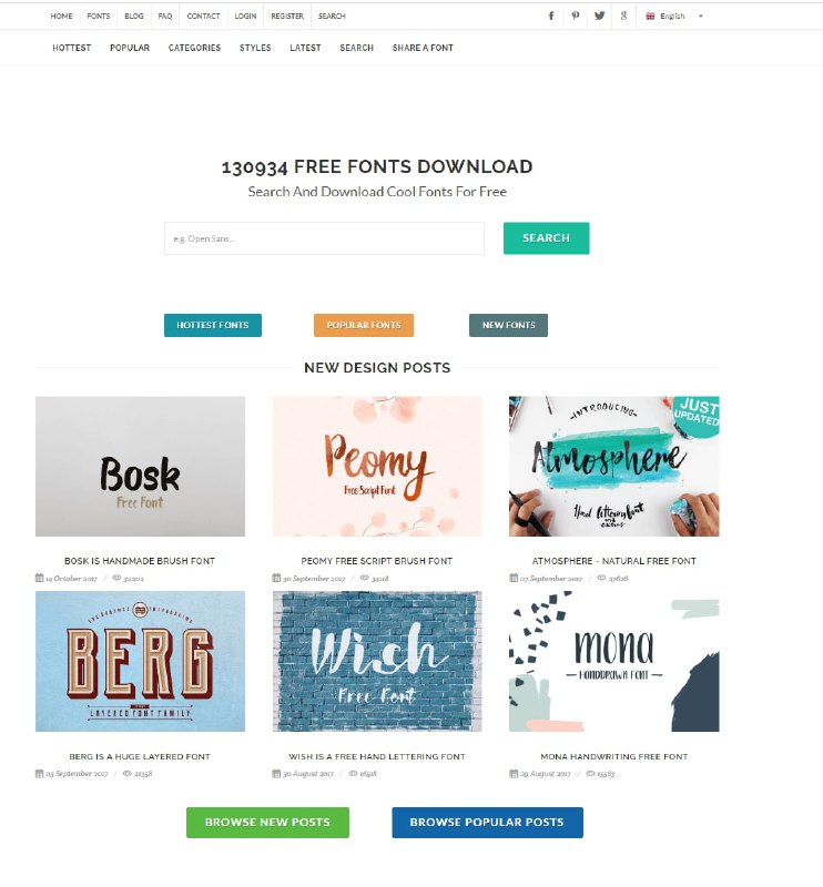 一个英文字体下载网站有130934种字体可免费下载使用官网 | #字体