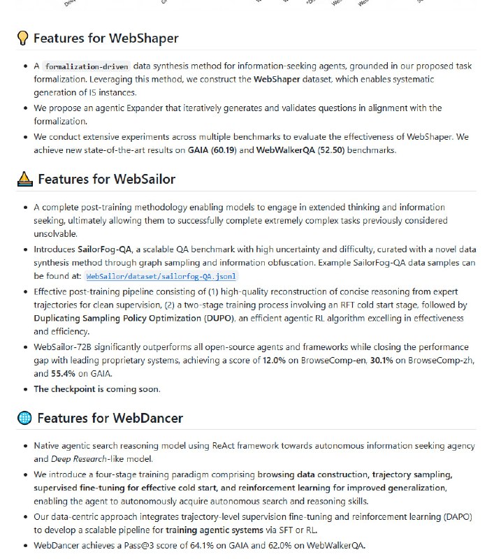 阿里发布的 WebAgent 系列，打造面向信息检索的多智能体生态，推动下一代自主信息寻求技术革新 | link核心产品