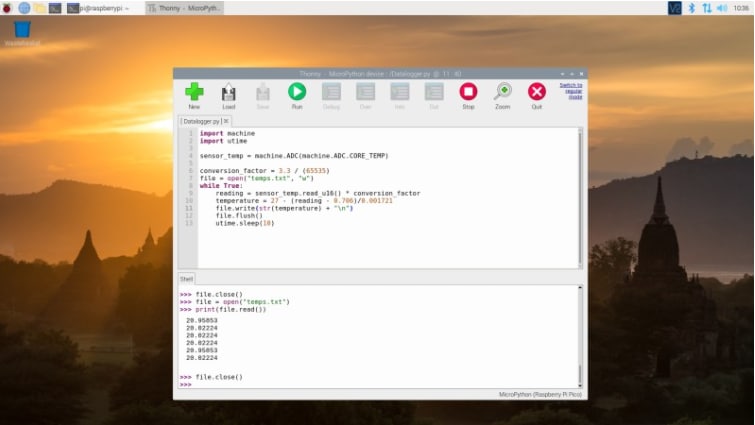 带有MicroPython的 #Raspberry Pi Pico