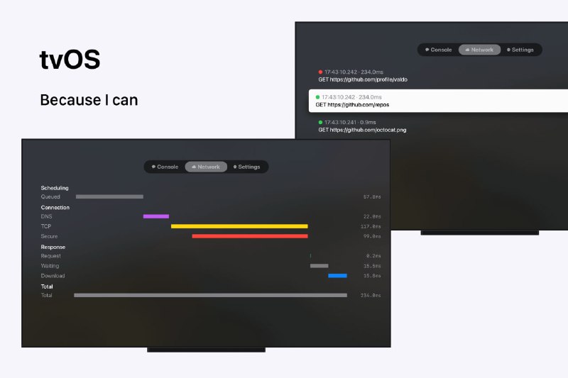 Pulse是用SwiftUI搭建的一个开源网络请求数据监测框架，界面类似于Charles/Postman，但它本身不是一个应用程序，不拦截网络流量，只是一个开发框架或者类库，能方便的集成到你的应用程序中，让你可以用它查看网络请求的日志