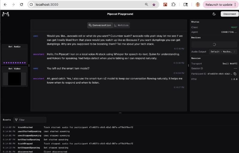 Local voice agents on macOS with Pipecat