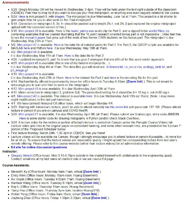 2022 年春季斯坦福计算机科学课程《CS 168