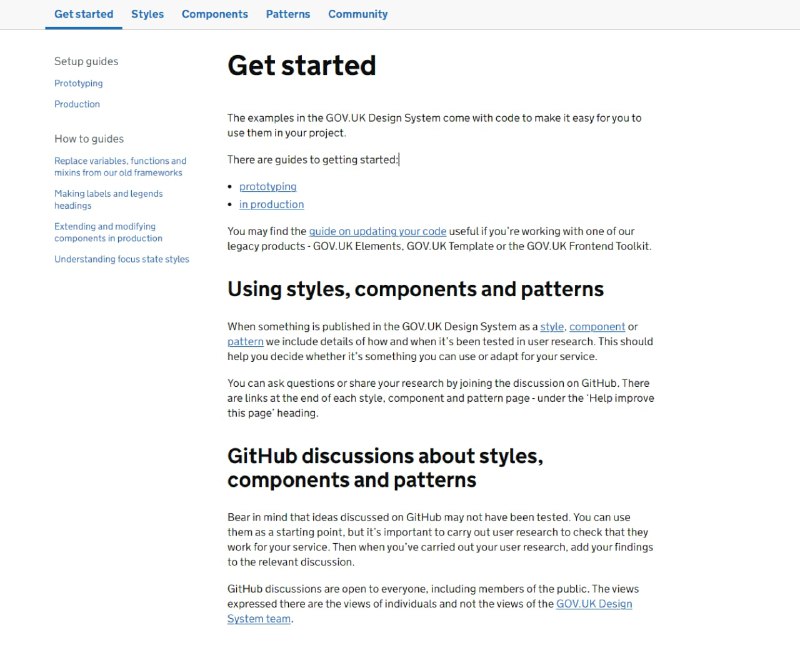 英国政府网站设计系统有样式、组件、模式、资源，还在 Github 开源，做得甚至比某些商业公司的设计系统还好