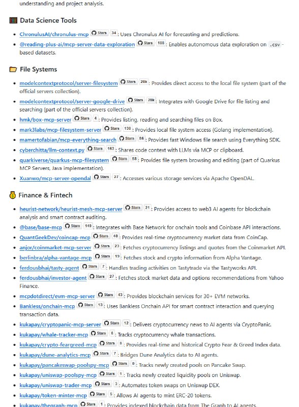 Awesome MCP Servers