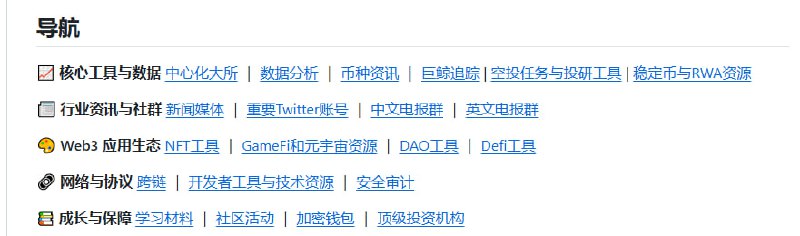 币圈区块链全景资源库，覆盖从新手入门到深度投研的全链条信息与工具，帮助用户高效导航加密世界