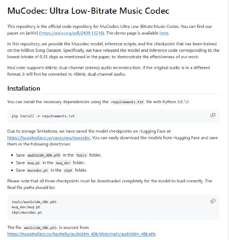 MuCodec