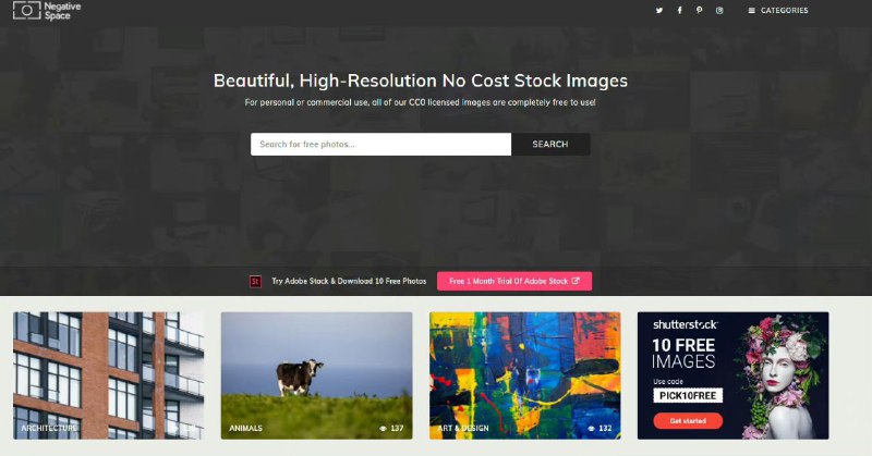Negativespace 每周发布CC0授权图片素材下载的站点，可用邮箱订阅，随时获取免费高清图片 #素材