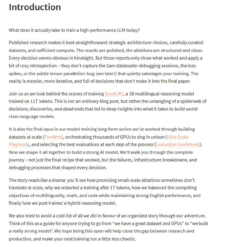 The Smol Training Playbook