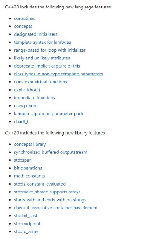 现代C++语言/库特性速查(C++20/17/14/11)  #c++现代C++语言/库特性速查(C++20/17/14/11)  #c++