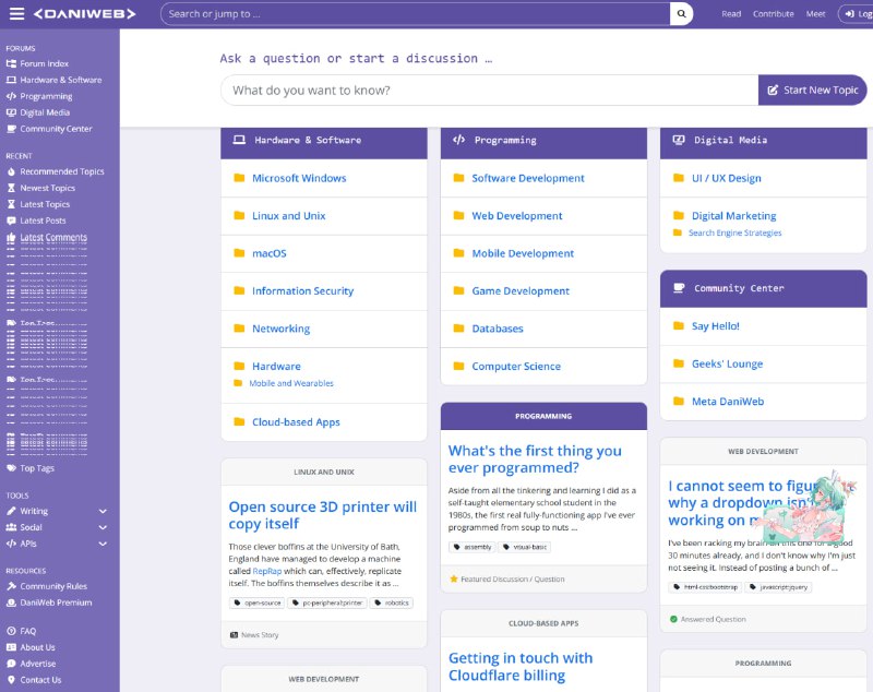 国外技术社区 dev 社区和国内的掘金社区很相似，技术分类也比较多，像 Java、Python、js、分布式等应有尽有，文章质量普遍都还不错，其实如果平时多留意不难发现，掘金上有一些文章是翻译自 dev社区