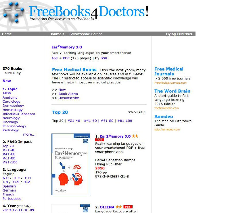 #医学 相关资源默克诊疗手册医学科普类书籍FreeBooks4Doctors，拥有369册医学电子书Library Genesis，可搜到海量英语医学图书NCBI-Pubmed，很有用的一个医学网站，SCI论文集中地Radiology Masterclass，提供专业的医学影像入门知识A Hospital，非常系统的中文在线医学网站，涵盖疾病百科、症状百科、药品百科、急救百科等医学和保健知识；Medical Dictionary，在线医学 #辞典 ，提供非常丰富的专业术语定义，其术语包括医学、生物化学及植物学#医学 相关资源默克诊疗手册医学科普类书籍FreeBooks4Doctors，拥有369册医学电子书Library Genesis，可搜到海量英语医学图书NCBI-Pubmed，很有用的一个医学网站，SCI论文集中地Radiology Masterclass，提供专业的医学影像入门知识A Hospital，非常系统的中文在线医学网站，涵盖疾病百科、症状百科、药品百科、急救百科等医学和保健知识；Medical Dictionary，在线医学 #辞典 ，提供非常丰富的专业术语定义，其术语包括医学、生物化学及植物学