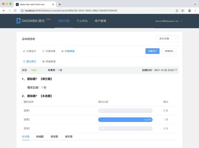 DWSurvey，GitHub 一款简单高效、成熟稳定的开源问卷系统