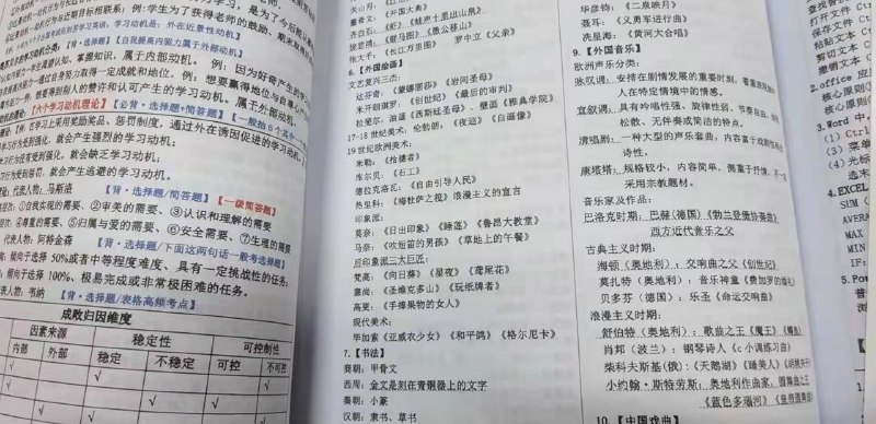 ​教资重点笔记，考试背完它就可以了，都是重点，必背考点！​高质量a4彩色精装，每页文件都用ps调整，保证清晰度和质量！​下单一本的要备注是还科目一还是科目二，以及中学还是小学！​​教资重点笔记 单本（带科目）