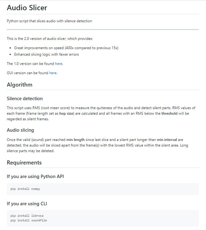 根据静默片段分割音频的Python脚本audio-slicer | #Python #脚本
