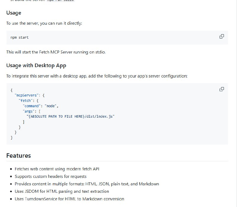 Fetch MCP Server