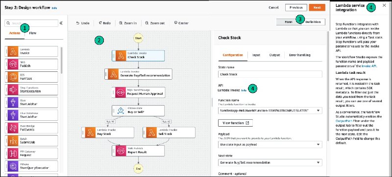 AWS Steps Function - 通过拖拽的方式利用 Cloud Function 生成 workflow