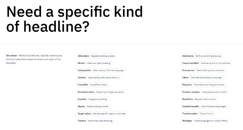 Website Headlines (dotcom)——网站标题灵感收集网站标题能决定销售成败，这个网站提供丰富的高效标题库，汇聚 SaaS、B2B 和 DTC 品牌的成功案例