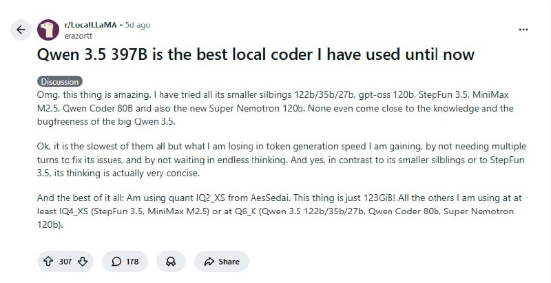 Qwen 3.5 397B