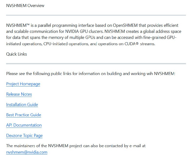NVIDIA NVSHMEM
