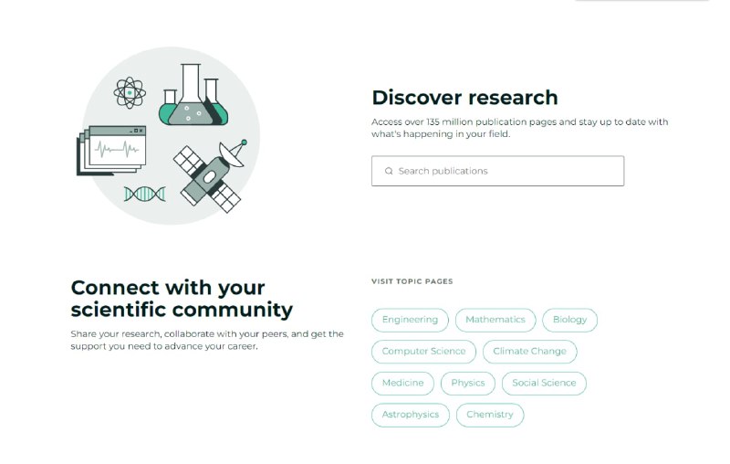 ResearchGate(研究之门)是由科学家创办、为 #科研 工作者服务的网站，是一个科研工作者的社交网站，目前已有超过300万会员，其中大多集中在生物、医药、工程研究领域