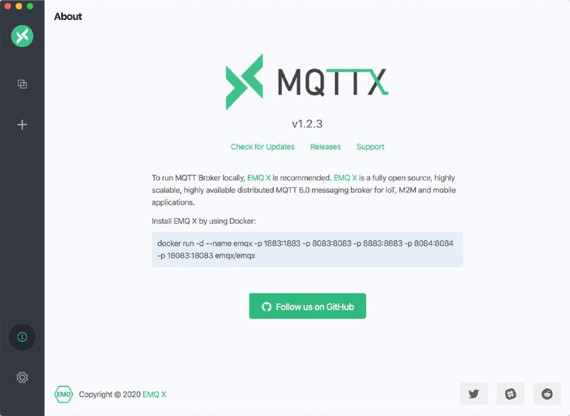 MQTTX 是 EMQ 开源的一款跨平台 MQTT 桌面客户端