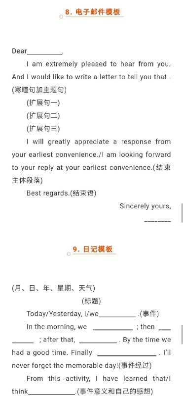 高考英语作文11大主题模板句高考英语作文11大主题模板句