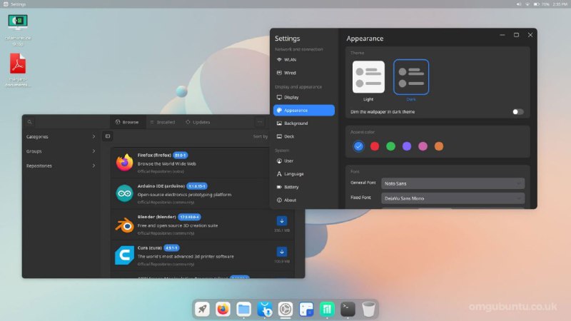 GitHub 上一个基于 #Linux 开源的桌面系统