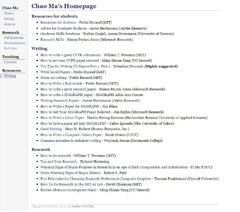 科研/学术写作资源集