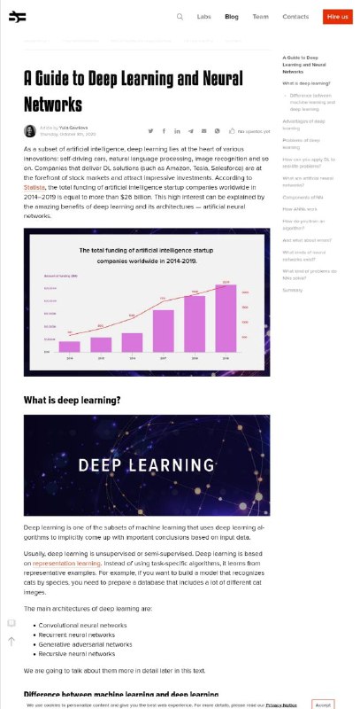 A Guide to Deep Learning and Neural Networks  #深度学习 和 #神经网络 #指南A Guide to Deep Learning and Neural Networks  #深度学习 和 #神经网络 #指南