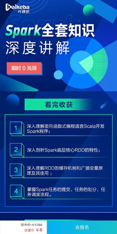 0元购·《Spark 全套知识体系》中文学习视频主要帮助开发者完善，提升以下几项技能